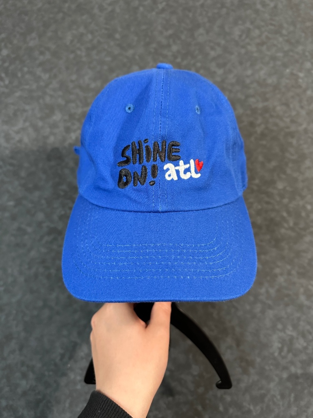 Ethos Shine On! ATL Embroidered Blue Hat Cap Good condition